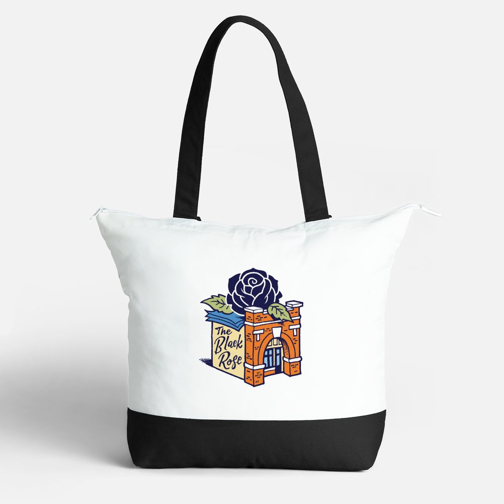 Iowa Indie Bookshop Tour - Black Rose Totes