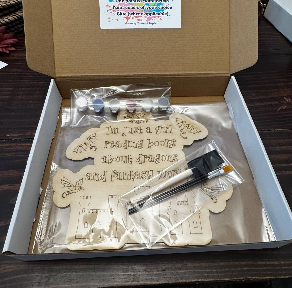 Fantasy Worlds DIY Paint Kit, Bookclub activity set