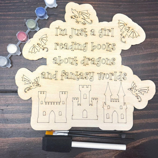 Fantasy Worlds DIY Paint Kit, Bookclub activity set